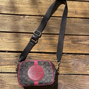 Coach Hot Pink and Gray Crossbody Bag AUTHENTIC